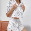 Pyjama Coton Imprimé Sexy Femme(Pyjama Coton Imprime Sexy Femme)