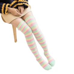 Chaussette Haute Fantaisie Multicolore – HANAÉ(Chaussette Haute Fantaisie Multicolore Hanae)