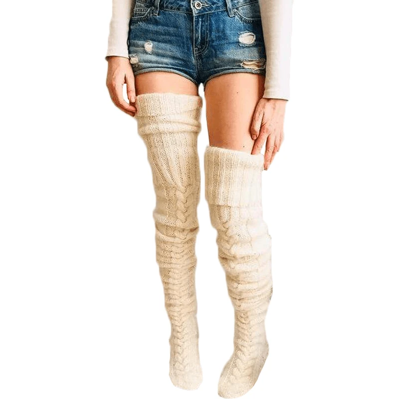 Chaussette Haute Femme Beige – KUMI(Chaussette Haute Femme Beige Kumi) 1 Chaussette Haute Femme Beige – KUMI(Chaussette Haute Femme Beige Kumi)