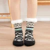 Chaussettes Pilou Noires Avec Cœur Gris(Chaussette Pilou Noire Coeur Gris)