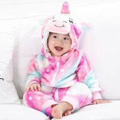 Combinaison Licorne Bébé Multicolore CHIARA(Combinaison Licorne Bebe Multicolore)