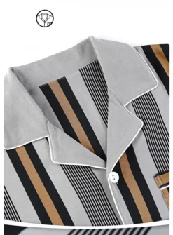 Ensemble Pyjama Homme Manche Longue à Rayures(Ensemble Pyjama Homme Manche Longue) 10 Ensemble Pyjama Homme Manche Longue à Rayures(Ensemble Pyjama Homme Manche Longue) -Pyjama Original H9f28888618c342e09513aa19aacea262C