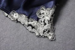 Pyjama 2 Pièces Femme Satin Avec Fleurs En Dentelles(Pyjama 2 Pieces Femme Satin) -Pyjama Original HTB1kz5qQFXXXXaHaXXXq6xXFXXXW