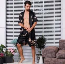 Pyjama Kimono Homme Imprimé Dragons à Manches Courtes(Pyjama Kimono Homme) 5 Pyjama Kimono Homme Imprimé Dragons à Manches Courtes(Pyjama Kimono Homme) -Pyjama Original HTB1r56zaxiH3KVjSZPfq6xBiVXaK