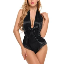 Pyjama Satin Sexy Combinaison Dos Nu Et En Décolleté(Pyjama Satin Sexy) -Pyjama Original Hd7a1ef50fd894d8baa3c1421150edfac4