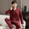 Ensemble Pyjama Homme Carreaux En Coton(Ensemble Pyjama Homme Carreaux)