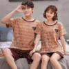 Pyjama Assorti Couple Deux Pièces Romantiques(Pyjama Assorti Couple)