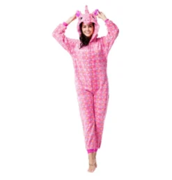 Pyjama Licorne Femme ROSE(Pyjama Licorne Femme Rose 4)