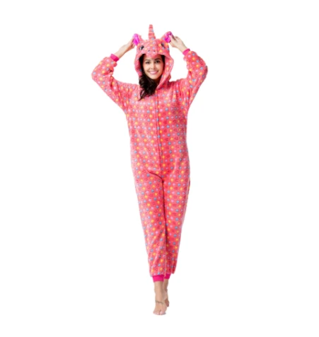 Pyjama Licorne Femme ROUGE(Pyjama Licorne Femme Rouge)