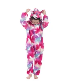 PyjamaLicorne Fille MULTICOLORE(Pyjama Licorne Fille Multicolore 6) -Pyjama Original Pyjamalicorne