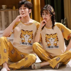 Pyjama Pour Amoureux Motif Chat(Pyjama Pour Amoureux)