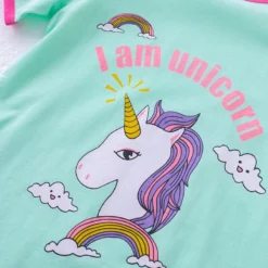 Robe De Nuit Licorne Bleu Et Rose(Robe De Nuit Licorne) -Pyjama Original S7544c907cd474a449029c50ccf7f042bY