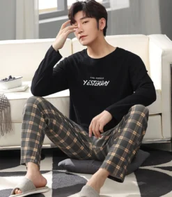 Pyjama Ensemble Homme A Carreaux Manches Longues(Pyjama Ensemble Homme) 13 Pyjama Ensemble Homme A Carreaux Manches Longues(Pyjama Ensemble Homme) -Pyjama Original S8cc5ecc042d24e66b051916c31499a846