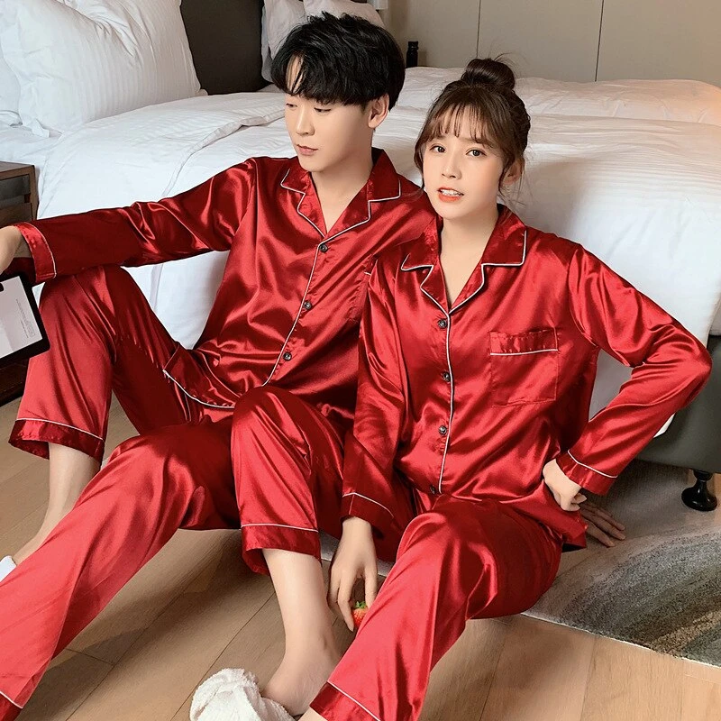 Pyjama Couple Satin(Pyjama Couple Satin) 2 Pyjama Couple Satin(Pyjama Couple Satin) – Image 2