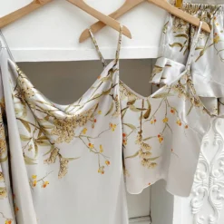 Ensemble Pyjama Satin Femme 4 Pièces(Ensemble Pyjama Satin Femme) -Pyjama Original Safe709efd732400e8c06cceaa505d9c0X