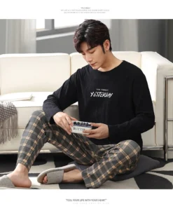 Pyjama Ensemble Homme A Carreaux Manches Longues(Pyjama Ensemble Homme) 11 Pyjama Ensemble Homme A Carreaux Manches Longues(Pyjama Ensemble Homme) -Pyjama Original Sb28a820a70c745c498ae10ce9df1fa1cL