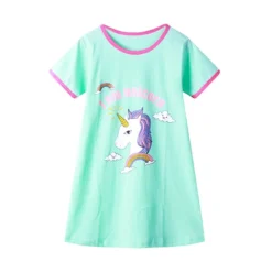Robe De Nuit Licorne Bleu Et Rose(Robe De Nuit Licorne) -Pyjama Original Sb810798d0b3645e9bfe6ab323314c32fA