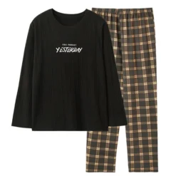 Pyjama Ensemble Homme A Carreaux Manches Longues(Pyjama Ensemble Homme) 14 Pyjama Ensemble Homme A Carreaux Manches Longues(Pyjama Ensemble Homme) -Pyjama Original Sb87b29d9e7774ac69dc5567f065f4a91D