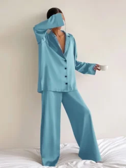 Pyjama Satin Femme Oversize(Pyjama Satin Femme Oversize) -Pyjama Original Sbdfd2221c2a54e7f8674270fedf66962X