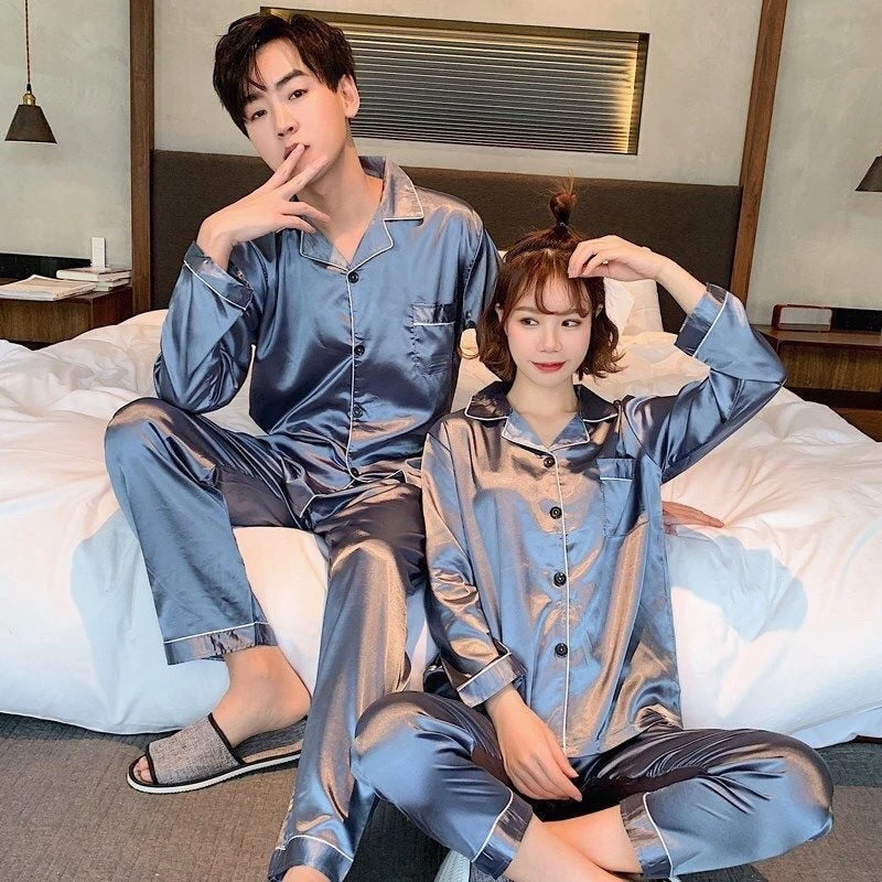Pyjama Couple Satin(Pyjama Couple Satin) 3 Pyjama Couple Satin(Pyjama Couple Satin) – Image 3