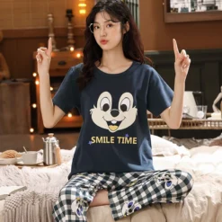 Pyjama Couple Drôle à Motifs T-Shirt Et Pantalon(Pyjama Couple Drole) -Pyjama Original Sd759105166b4439a9ea75d9b6020d344b