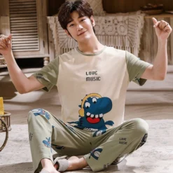 Pyjama Ensemble Couple Motif Dinosaure(Pyjama Ensemble Couple) -Pyjama Original Sfe8fb5bec9584f66a39c29c5590eda9bF