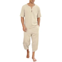 Pyjama Homme Décontracté 2 Pièces En Lin Pour L'Été(Pyjama Homme Decontracte) 19 Pyjama Homme Décontracté 2 Pièces En Lin Pour L'Été(Pyjama Homme Decontracte) -Pyjama Original U20d3a0a88c6f4b12b89aeccdac10e5d5g