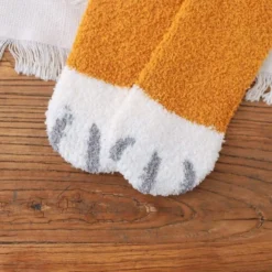 Chaussette Pilou Pilou TÊTE CHAT ROUX(Chaussette Pilou Pilou Chat Roux) -Pyjama Original chaussette pilou animaux 5