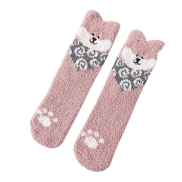 Chaussette Pilou Pilou SHIBA INU ROSE(Chaussette Pilou Pilou Shiba Inu Rose) 2 Chaussette Pilou Pilou SHIBA INU ROSE(Chaussette Pilou Pilou Shiba Inu Rose) – Image 2