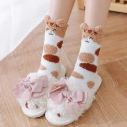 Chaussette Pilou Pilou TÊTE CHAT(Chaussette Pilou Pilou Chat 2) -Pyjama Original chaussette pilou pilou chat 2