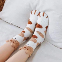 Chaussette Pilou Pilou TÊTE CHAT(Chaussette Pilou Pilou Chat 2) -Pyjama Original chaussette pilou pilou chat 3