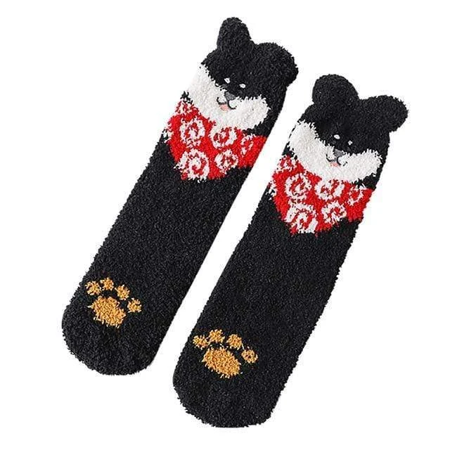 Chaussette Pilou Pilou SHIBA INU NOIR(Chaussette Pilou Pilou Shiba Inu Noir) 1 Chaussette Pilou Pilou SHIBA INU NOIR(Chaussette Pilou Pilou Shiba Inu Noir)