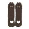 Chaussette Pilou Pilou COEUR MARRON(Chaussette Pilou Pilou Coeur Marron)