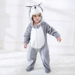Pyjama Animaux Bébé HUSKY(Pyjama Animaux Bebe Husky) 6 Pyjama Animaux Bébé HUSKY(Pyjama Animaux Bebe Husky) -Pyjama Original combinaison bebe animaux huskie