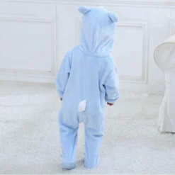 Pyjama Animaux Bébé HIPPOPOTAME(Pyjama Animaux Bebe Hippopotame) -Pyjama Original combinaison bebe hippopotame dos pyjama original