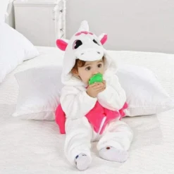Pyjama Licorne Bébé BlancMILA(Pyjama Licorne Bebe Blanc)