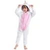 Pyjama Licorne Fille BLANC & ROSE(Pyjama Licorne Fille Blanc Rose)