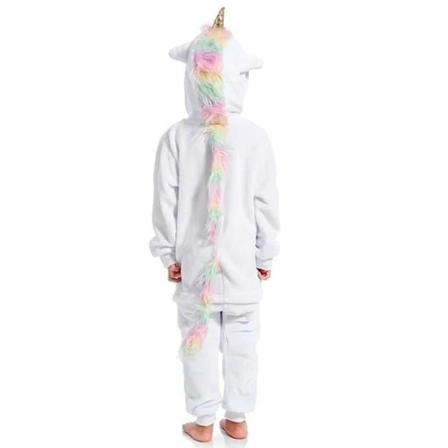 Pyjama Licorne Fille BLANC & ROSE(Pyjama Licorne Fille Blanc Rose) 2 Pyjama Licorne Fille BLANC & ROSE(Pyjama Licorne Fille Blanc Rose) – Image 2