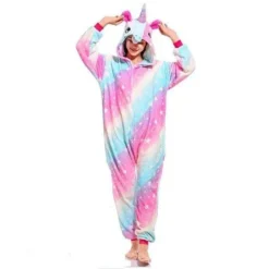 Pyjama Licorne FemmeTRICOLORE(Pyjama Licorne Femme Tricolore)