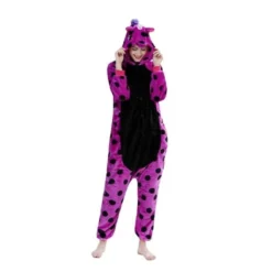 Pyjama Licorne Femme VIOLET & NOIR(Pyjama Licorne Femme Violet Noir)