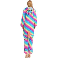 Pyjama Licorne Femme MULTICOLORE(Pyjama Licorne Femme Multicolore 10) -Pyjama Original grenouillere licorne adulte dido dos 640x640 1