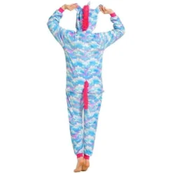 Pyjama Licorne Femme MULTICOLORE(Pyjama Licorne Femme Multicolore 9) 7 Pyjama Licorne Femme MULTICOLORE(Pyjama Licorne Femme Multicolore 9) -Pyjama Original grenouillere licorne bleue skyla dos 640x640 1