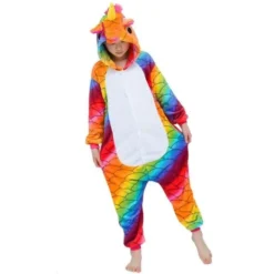 Pyjama Licorne Fille MULTICOLORE(Pyjama Licorne Fille Multicolore 8)