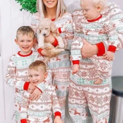 Pyjama De Noël Famille FLOCON(Pyjama De Noel Famille Br Flocon)