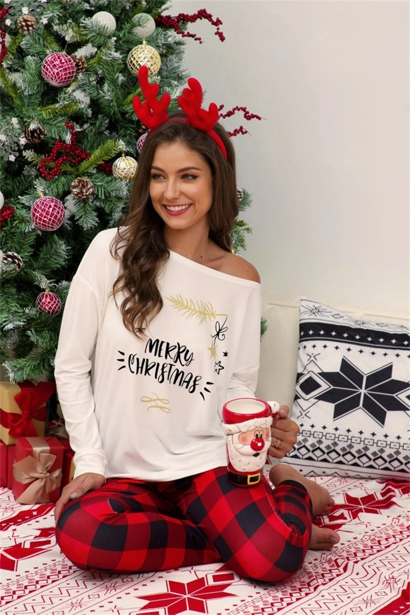 Pyjama De Noël Femme JOYEUX NOËL(Pyjama De Noel Femme Joyeux Noel) 3 Pyjama De Noël Femme JOYEUX NOËL(Pyjama De Noel Femme Joyeux Noel) – Image 3