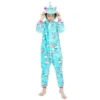 Pyjama Licorne Fille MOTIFS LICORNE BLEU(Pyjama Licorne Fille Motifs Licorne Bleu)