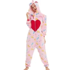 Pyjama Licorne Femme ROSE(Pyjama Licorne Femme Rose)