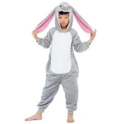 Pyjama Animaux Enfant LAPIN GRIS(Pyjama Animal Enfant Lapin Gris)
