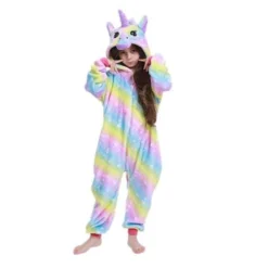 Pyjama Licorne Fille MULTICOLORE(Pyjama Licorne Fille Multicolore 5)