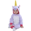 Pyjama Licorne Bébé Violet LINOA(Pyjama Licorne Bebe Violet)